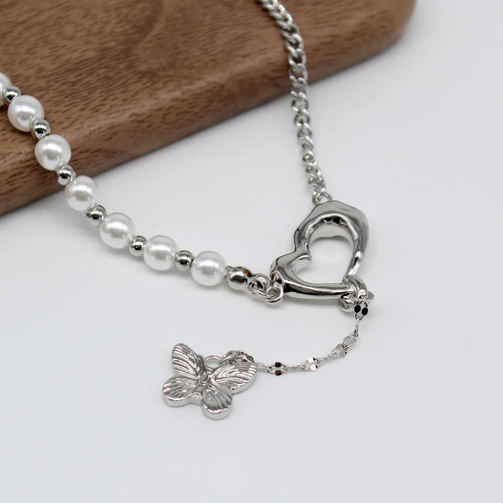 Fashion Silvery Necklaces For Women Pearl Butterfly Bear Pendant Choker Sweater Chain Punk Style Trendy Jewelry Accessories Gift
Fashion Silvery Necklaces For Women Pearl Butterfly Bear Pendant Choker Sweater Chain Punk Style Trendy Jewelry Accessories Gift