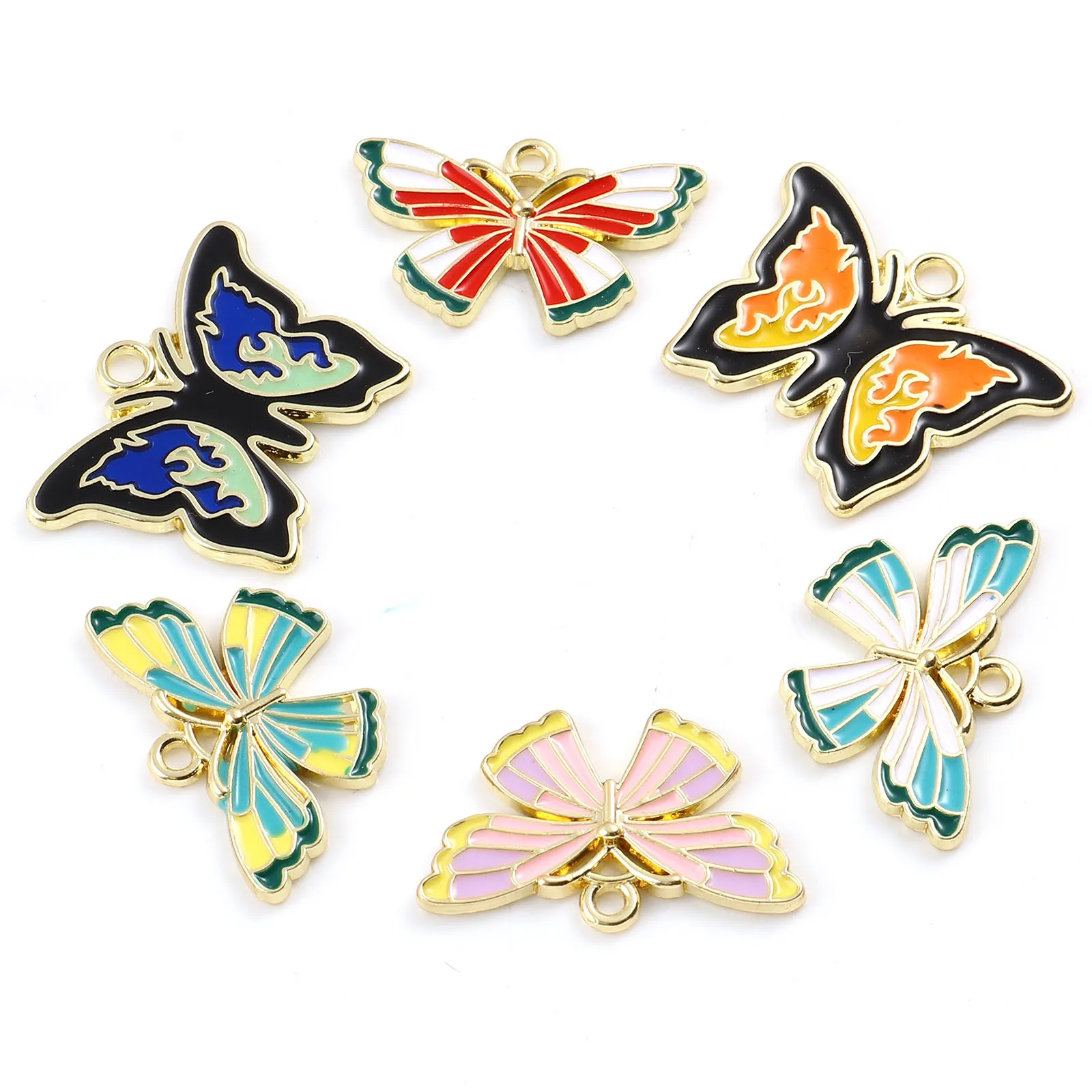 Fashion Insect Pendants Butterfly Animal Gold Color Metal Multicolor Enamel Charms DIY Making Necklace Bracelets Jewelry,5PCs
Fashion Insect Pendants Butterfly Animal Gold Color Metal Multicolor Enamel Charms DIY Making Necklace Bracelets Jewelry,5PCs
