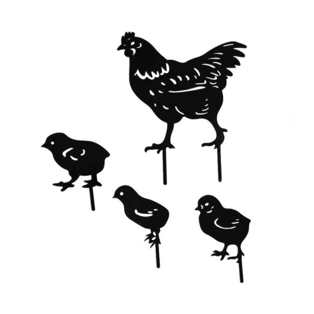 4pcs Black Chicken Yard Art Stakes Chicken Acrylic Garden Stakes Waterproof Hollow Lawn Decoration Sticks Props
4pcs Black Chicken Yard Art Stakes Chicken Acrylic Garden Stakes Waterproof Hollow Lawn Decoration Sticks Props