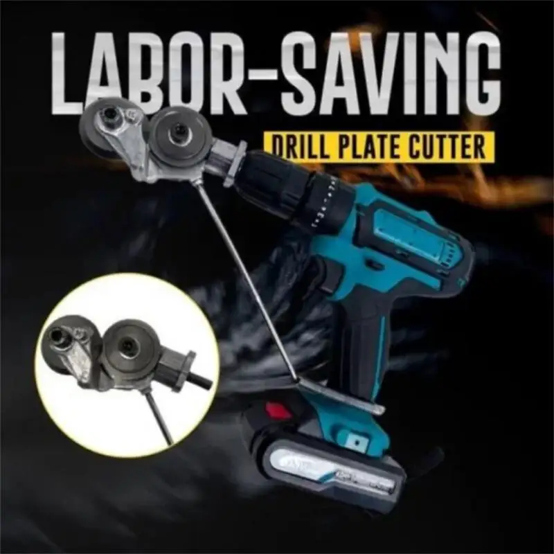 Electric Drill Plate Cutter Attachment Metal Sheet Cutter Tool Free Cutting Tool Nibbler Sheet Metal Cut Plate Punch Scissor Kit
Electric Drill Plate Cutter Attachment Metal Sheet Cutter Tool Free Cutting Tool Nibbler Sheet Metal Cut Plate Punch Scissor Kit