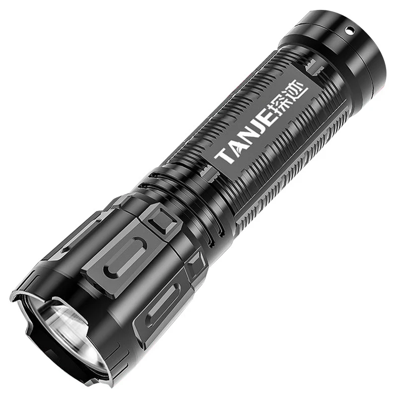 

oobest 3 Modes USB Rechargeable Flashlights Powerful LED Flashlight Bright Focusing Light Outdoor Camping Tactical Flash Light