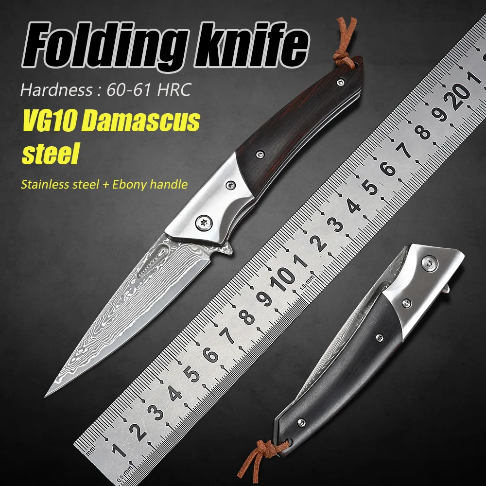Outdoor Utility Hunting Knife Survival Tactical Camping Self Defense EDC Tool Damascus Pocket knives
Outdoor Utility Hunting Knife Survival Tactical Camping Self Defense EDC Tool Damascus Pocket knives