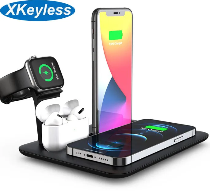Складное Беспроводное зарядное устройство 3-в-1 для iPhone, Apple watch, Airpods, Samsung, Huawei, Комплект быстрой зарядки
Складное Беспроводное зарядное устройство 3-в-1 для iPhone, Apple watch, Airpods, Samsung, Huawei, Комплект быстрой зарядки
