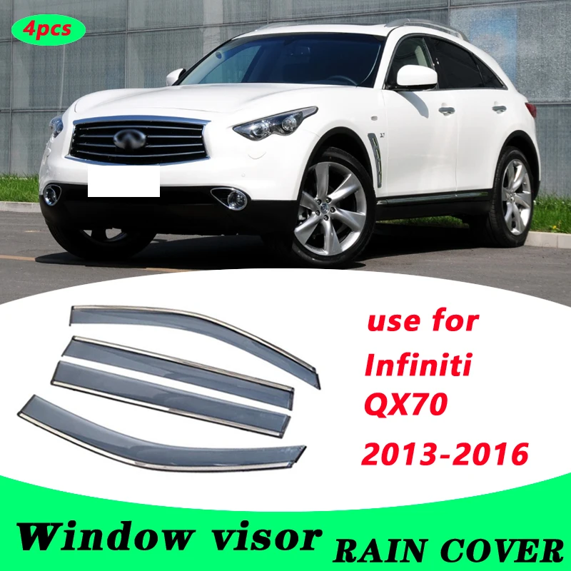 Для Infiniti QX70 2013-2016 QX70 пластиковый козырек вентиляционные оттенки Защита от солнца дождя 4 шт./компл. 
Для Infiniti QX70 2013-2016 QX70 пластиковый козырек вентиляционные оттенки Защита от солнца дождя 4 шт./компл.