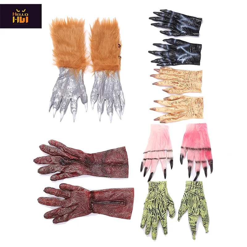 New Halloween Party Gloves Horror Bloody Werewolf Gloves Blood Gloves Adult Children Masquerade Zombie Gloves Decoration
New Halloween Party Gloves Horror Bloody Werewolf Gloves Blood Gloves Adult Children Masquerade Zombie Gloves Decoration