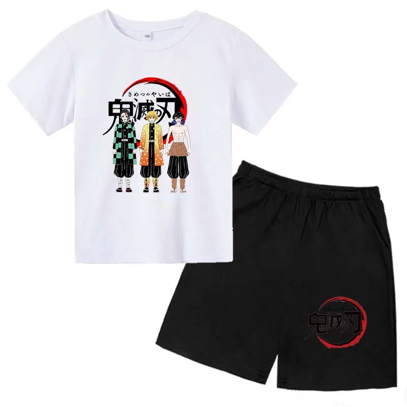 New Anime Summer 2022 Ghost Slayer Fashion Boys Girls T Shirt Sets O Neck Short Sleeve Pants 2 Piece Set of Kids Kawaii Costumes
New Anime Summer 2022 Ghost Slayer Fashion Boys Girls T Shirt Sets O Neck Short Sleeve Pants 2 Piece Set of Kids Kawaii Costumes