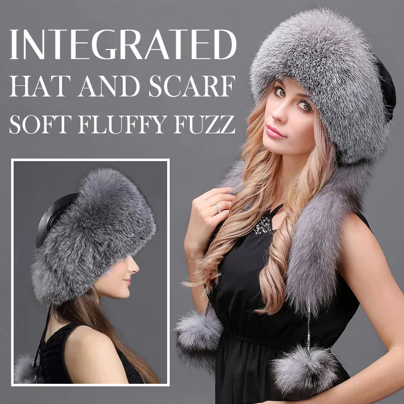 Women Winter Fluffy Integrated Hat And Scarf Faux Mink Fur Beanie Hat Woman Winter Wool-like Cap Russia Ladies Rhinestone Fury
Women Winter Fluffy Integrated Hat And Scarf Faux Mink Fur Beanie Hat Woman Winter Wool-like Cap Russia Ladies Rhinestone Fury