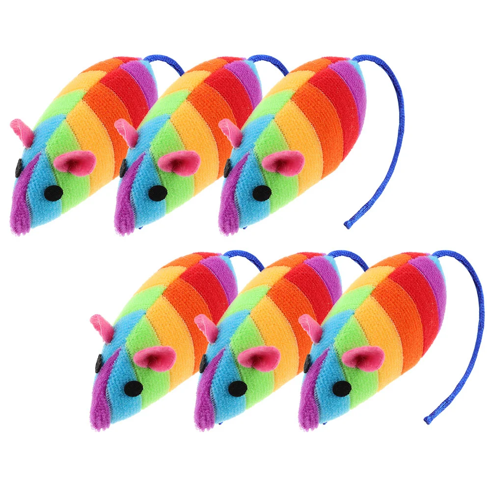 6 Pcs Cat Toy Interactive Toys Mouse Kitten Teething Catnip Plush For Indoor Cats 
6 Pcs Cat Toy Interactive Toys Mouse Kitten Teething Catnip Plush For Indoor Cats