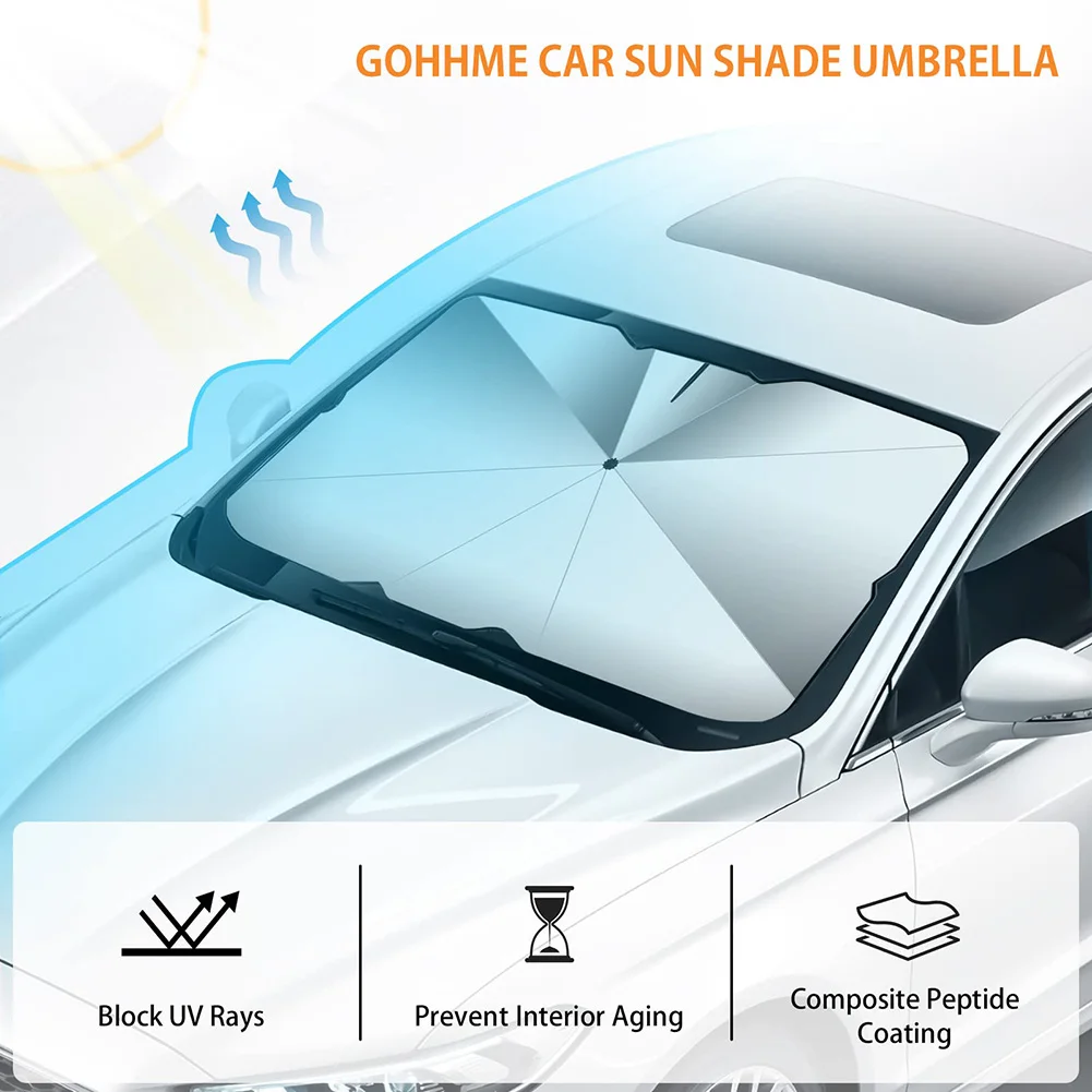 Car Windscreen Sun Shade Sunshade UV Heat Reflective Visor Umbrella Front Winshield Sunshades Cover Protection Heat Insulation
Car Windscreen Sun Shade Sunshade UV Heat Reflective Visor Umbrella Front Winshield Sunshades Cover Protection Heat Insulation