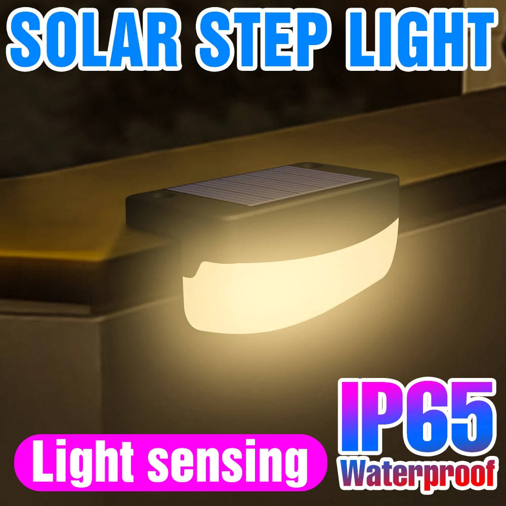 

LED Solar Deck Light Outdoor Garden Lights IP65 Waterproof Powered Sunlight Stairs Step Fence Yard Patio Decoration LED Lamps