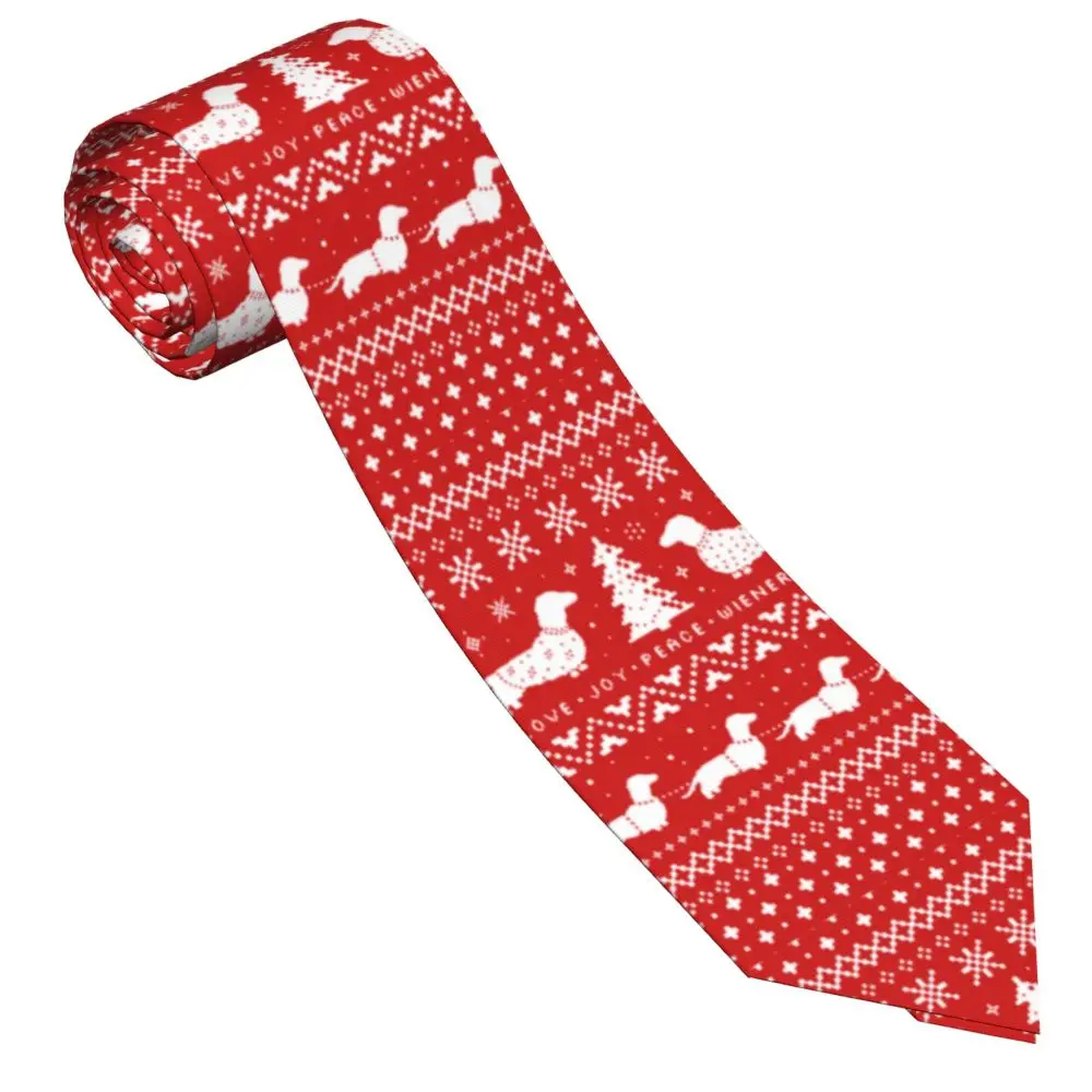 Dachshunds Christmas Men Women Necktie Silk Polyester 8 cm Wide Sausage Dog Lover Neck Ties for Men Accessories Office 
Dachshunds Christmas Men Women Necktie Silk Polyester 8 cm Wide Sausage Dog Lover Neck Ties for Men Accessories Office