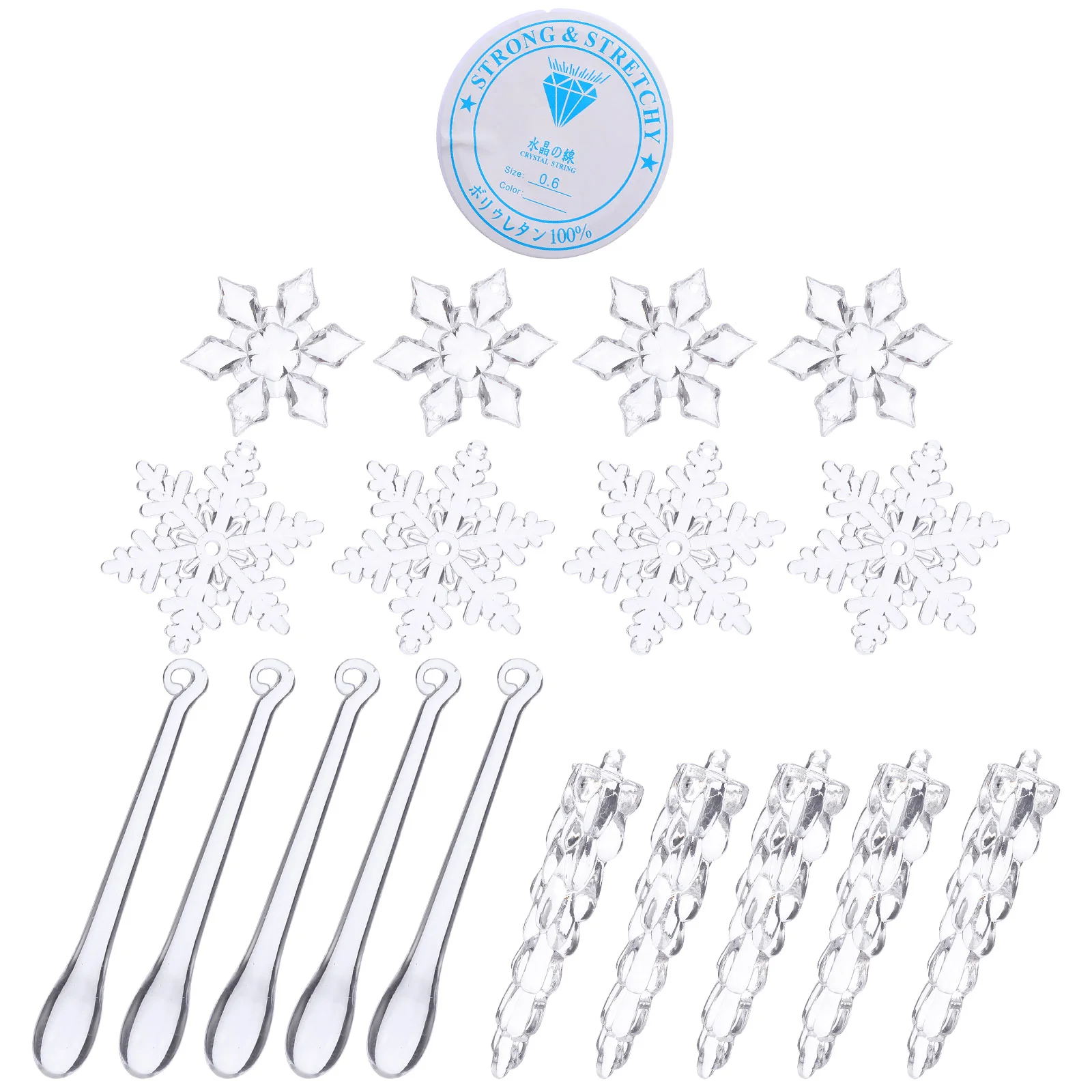 40Pcs Snowflakes Decoration Creative Icicles Adornment Xmas Tree Hanging Pendant
40Pcs Snowflakes Decoration Creative Icicles Adornment Xmas Tree Hanging Pendant