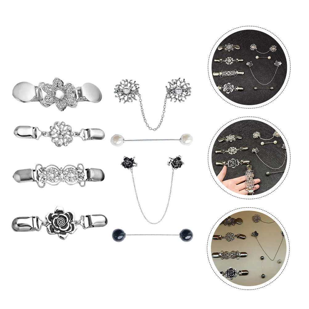 1 Set Delicate Sweater Decorative Cardigan Clip Buckle Alloy Floral Collar Buckle
1 Set Delicate Sweater Decorative Cardigan Clip Buckle Alloy Floral Collar Buckle