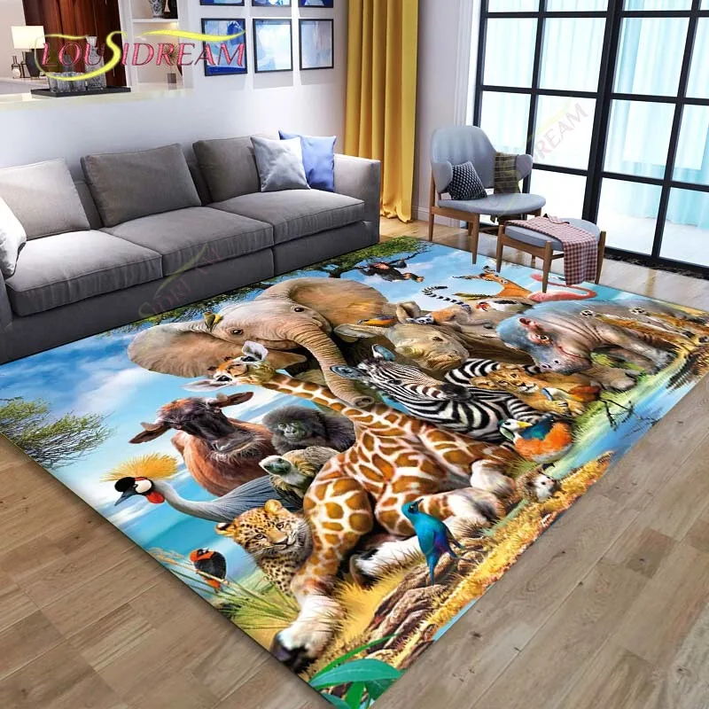 Animal world Carpets for Living Room Bedroom Large Carpet Kids play Area Rugs Child Room Game Floor Mats
Animal world Carpets for Living Room Bedroom Large Carpet Kids play Area Rugs Child Room Game Floor Mats