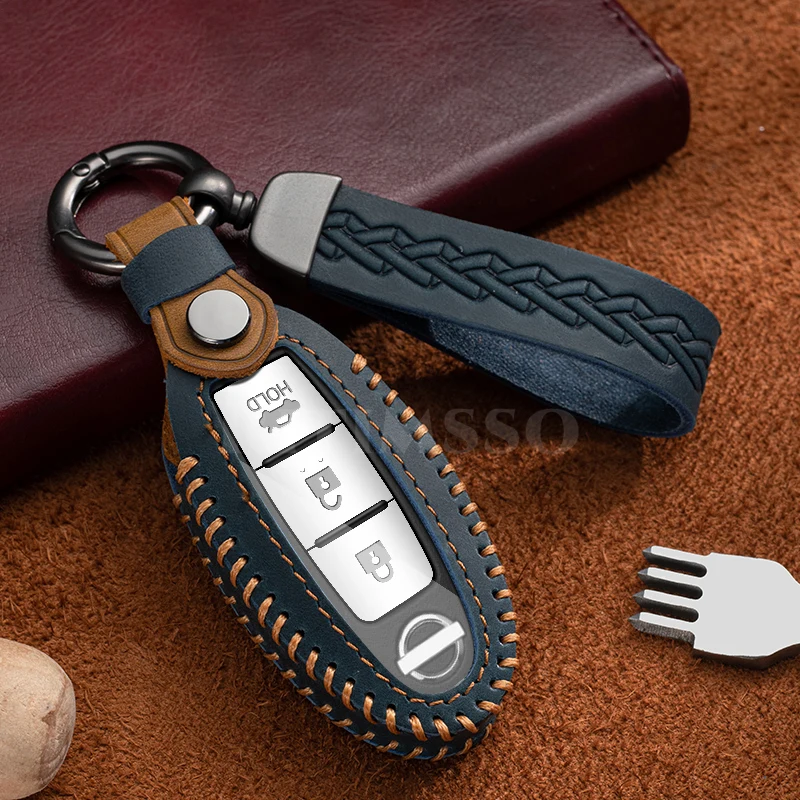 Handmade Leather Car Remote Key Case Cover Shell for Nissan Qashqai X-Trail T32 T31 Juke J10 J11 Kicks Tiida Pathfinder Note
Handmade Leather Car Remote Key Case Cover Shell for Nissan Qashqai X-Trail T32 T31 Juke J10 J11 Kicks Tiida Pathfinder Note