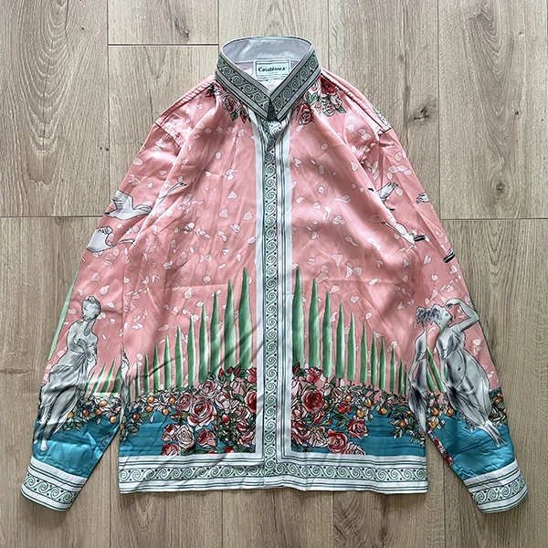 New Casablanca Shirt Men Women Long Sleeve Hawaii Beach Hawaiian Spotted Dog Pattern Silk Shirts For Men gym
New Casablanca Shirt Men Women Long Sleeve Hawaii Beach Hawaiian Spotted Dog Pattern Silk Shirts For Men gym