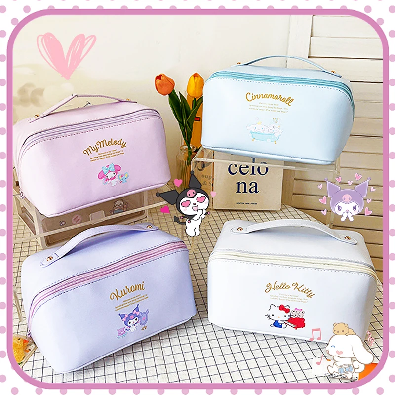 Sanrioed Cosmetic Bag Kawaii High-Capacity Opening Design Cartoon Handbag Poratble Trip Anime Hello Kitty Cinnamoroll Girls Gift
Sanrioed Cosmetic Bag Kawaii High-Capacity Opening Design Cartoon Handbag Poratble Trip Anime Hello Kitty Cinnamoroll Girls Gift