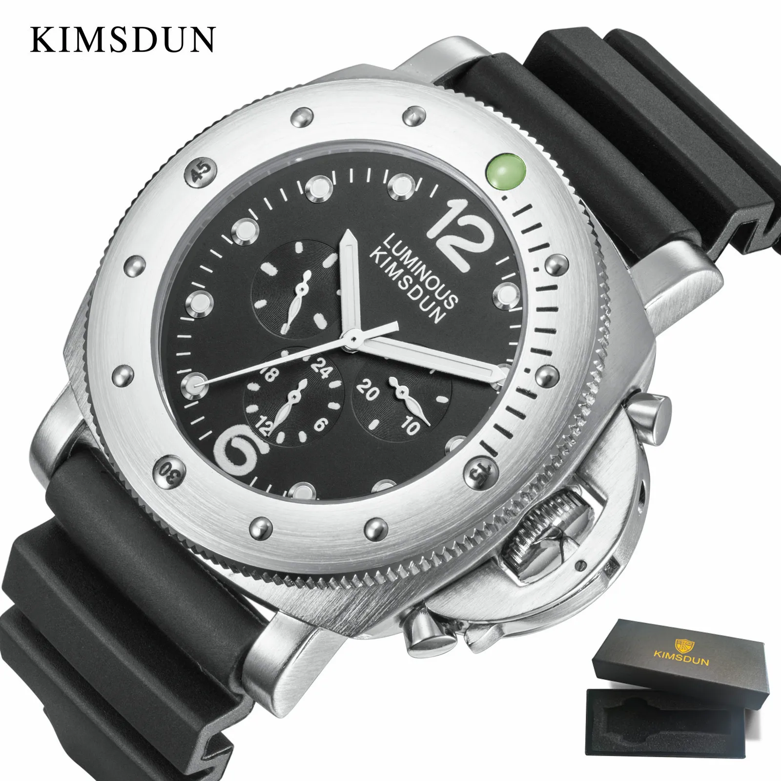 KIMSDUN Watch Men Black Silicone Sport Watches Luxury Automatic Mechanical Wristwatches Men Relogio Masculino Reloj Hombre
KIMSDUN Watch Men Black Silicone Sport Watches Luxury Automatic Mechanical Wristwatches Men Relogio Masculino Reloj Hombre