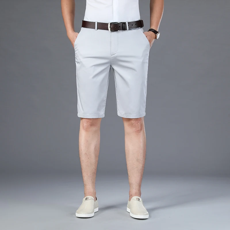 Summer Men's Light Grey Slim Fit Casual Shorts 2022 New Classic Style Cotton Stretch Business Short Pants Male Brand Clothing
Summer Men's Light Grey Slim Fit Casual Shorts 2022 New Classic Style Cotton Stretch Business Short Pants Male Brand Clothing