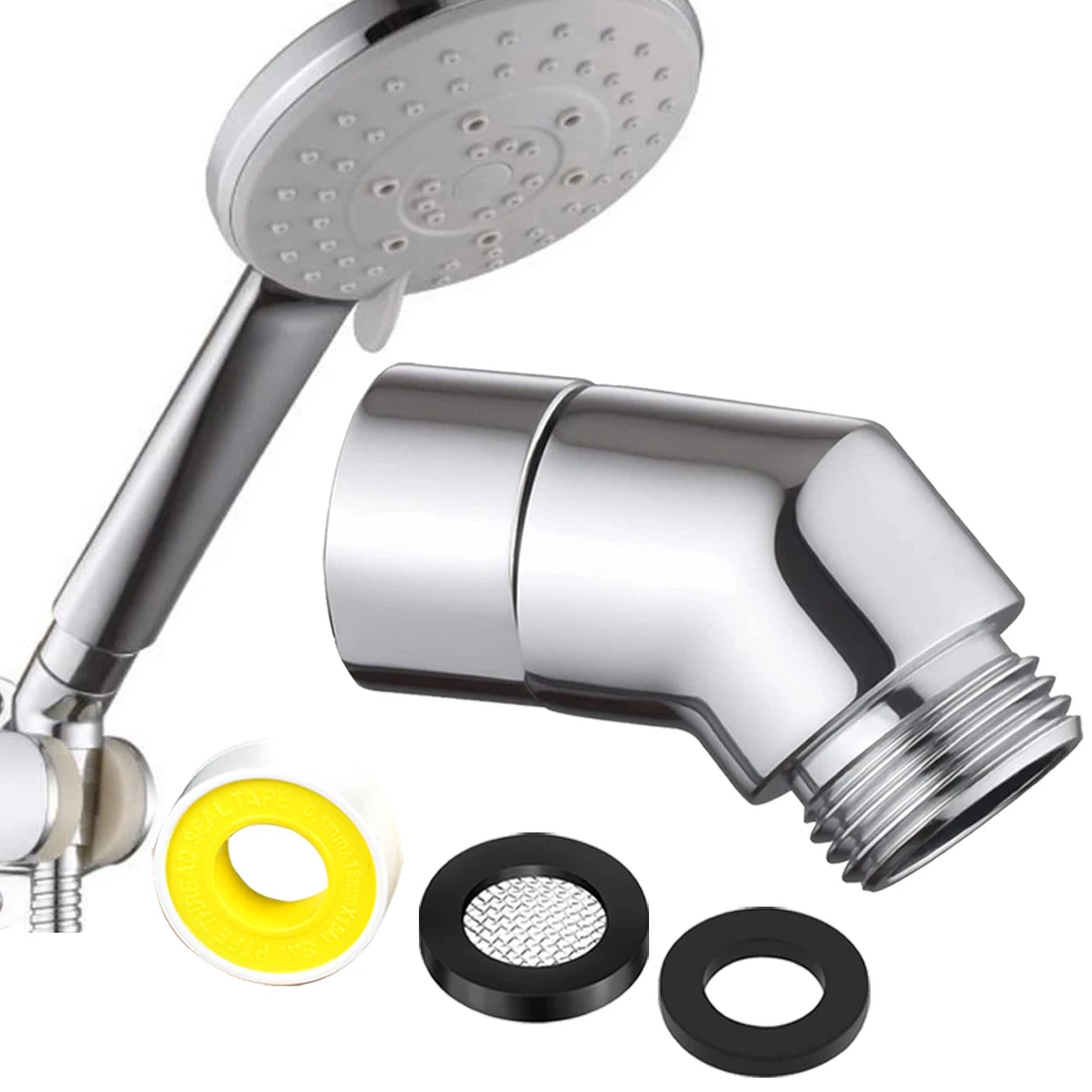 Shower Elbow Adapter Shower Connector Hand Shower Top Spray Elbow Chrome Angle Female Thread And Male Thread Bathroom Accessorie
Shower Elbow Adapter Shower Connector Hand Shower Top Spray Elbow Chrome Angle Female Thread And Male Thread Bathroom Accessorie