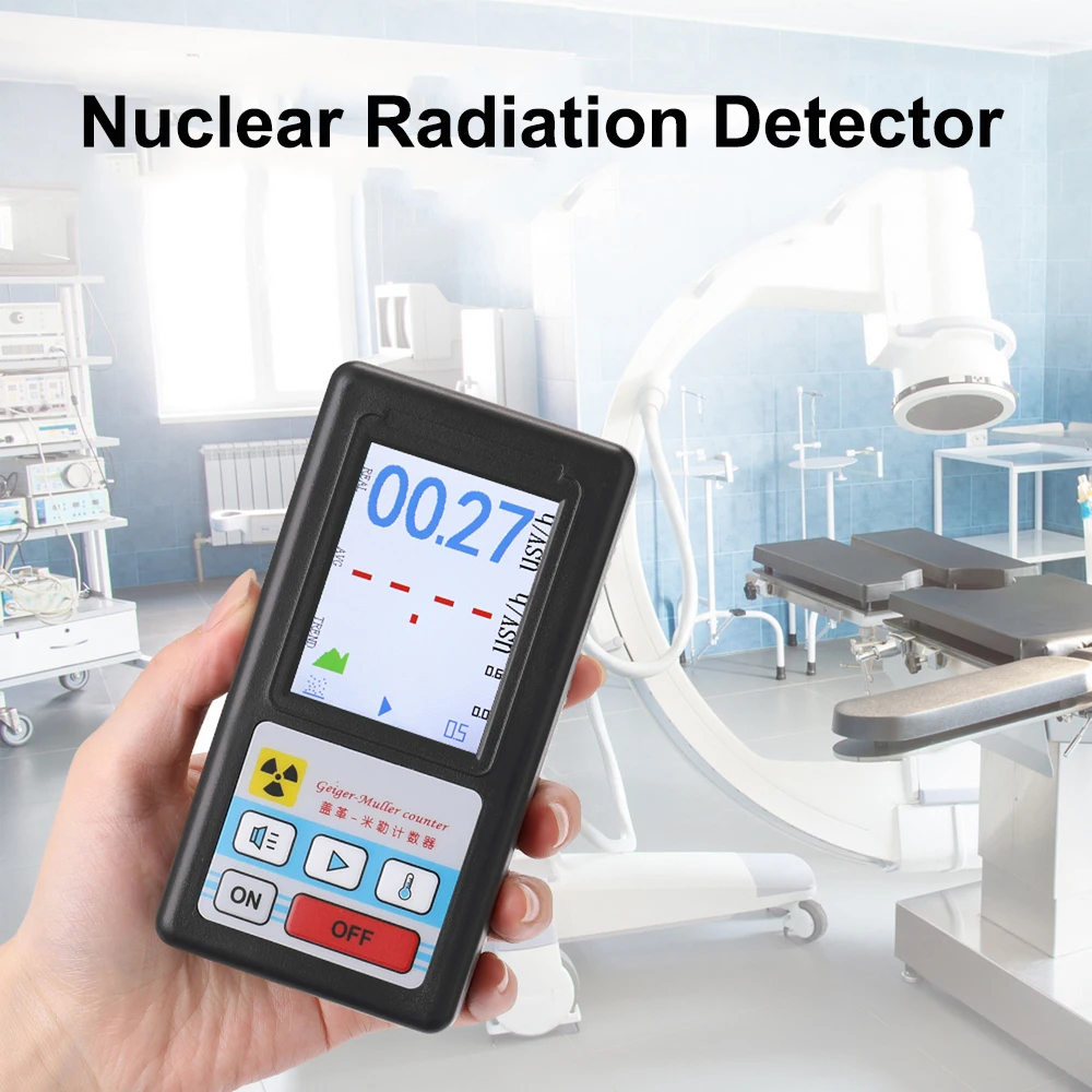 Geiger Counter Nuclear Color Display Screen Radiation Detector Personal Dosimeter Marble Detectors Beta Gamma X-ray Tester BR-6
Geiger Counter Nuclear Color Display Screen Radiation Detector Personal Dosimeter Marble Detectors Beta Gamma X-ray Tester BR-6