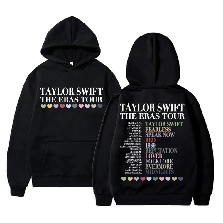 Taylor The Eras Tour Graphic Hoodie Women's Hip Hop Streetwear Women Men Merch Y2k Oversized Sweatshirt Unisex Loose Pullover
Taylor The Eras Tour Graphic Hoodie Women's Hip Hop Streetwear Women Men Merch Y2k Oversized Sweatshirt Unisex Loose Pullover
