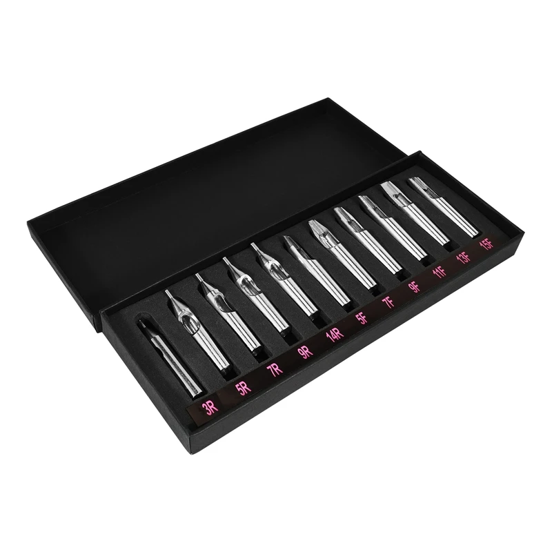11Pcs/Lot Stainless Steel Tattoo Tips Kit Nozzle 11 Sizes Assorted Tattoo Mixed Tips For Tattoo Needles & Machine
11Pcs/Lot Stainless Steel Tattoo Tips Kit Nozzle 11 Sizes Assorted Tattoo Mixed Tips For Tattoo Needles & Machine