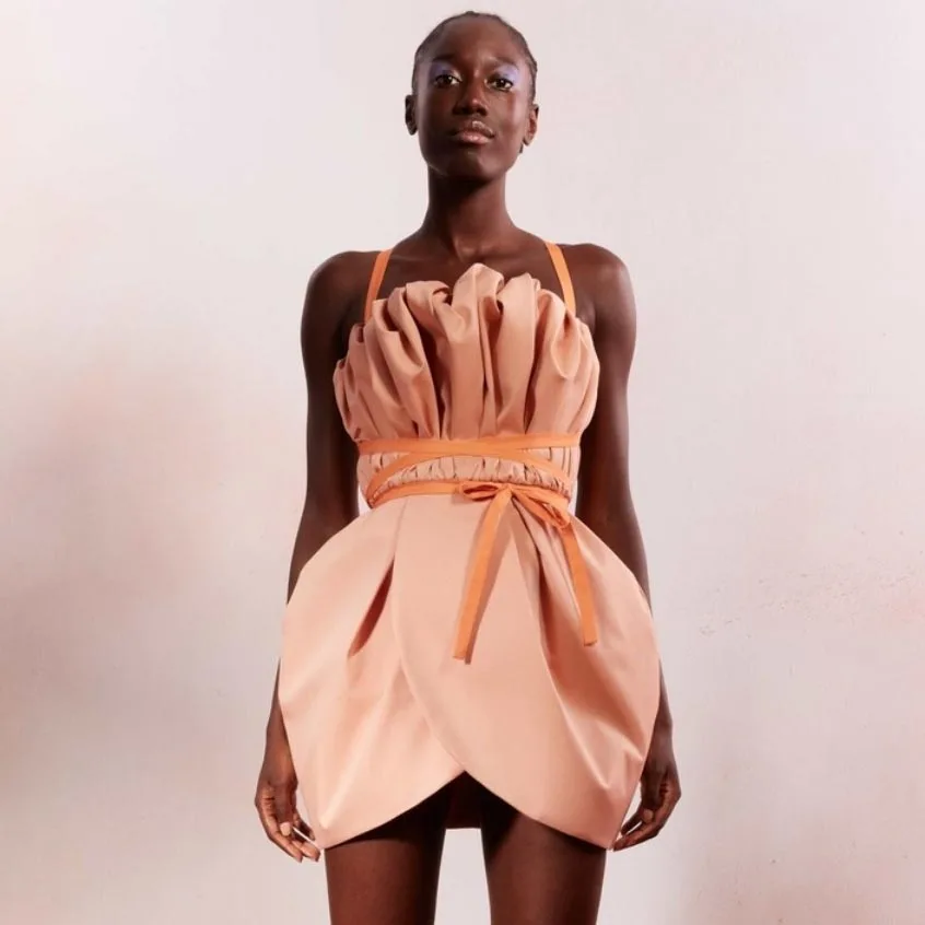 Cross Tie Mini Dress Ruffles Satin Dress Open Back Party Dress Sexy Women's Summer Dress Ever Pretty Elegant Gowns Custom Made
Cross Tie Mini Dress Ruffles Satin Dress Open Back Party Dress Sexy Women's Summer Dress Ever Pretty Elegant Gowns Custom Made