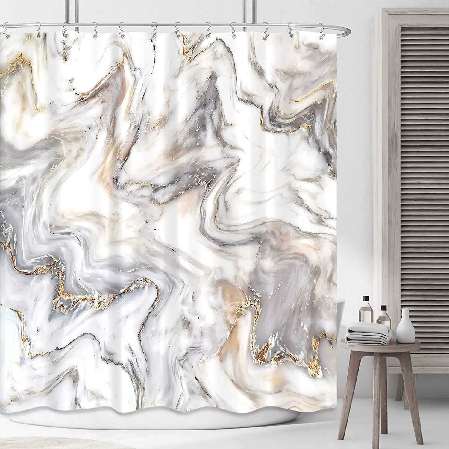 Marble Gold Grey Shower Curtain Set for Bathroom Decor Abstract Modern Luxury Geometric Home Decor Cracked Art Print Waterproof
Marble Gold Grey Shower Curtain Set for Bathroom Decor Abstract Modern Luxury Geometric Home Decor Cracked Art Print Waterproof