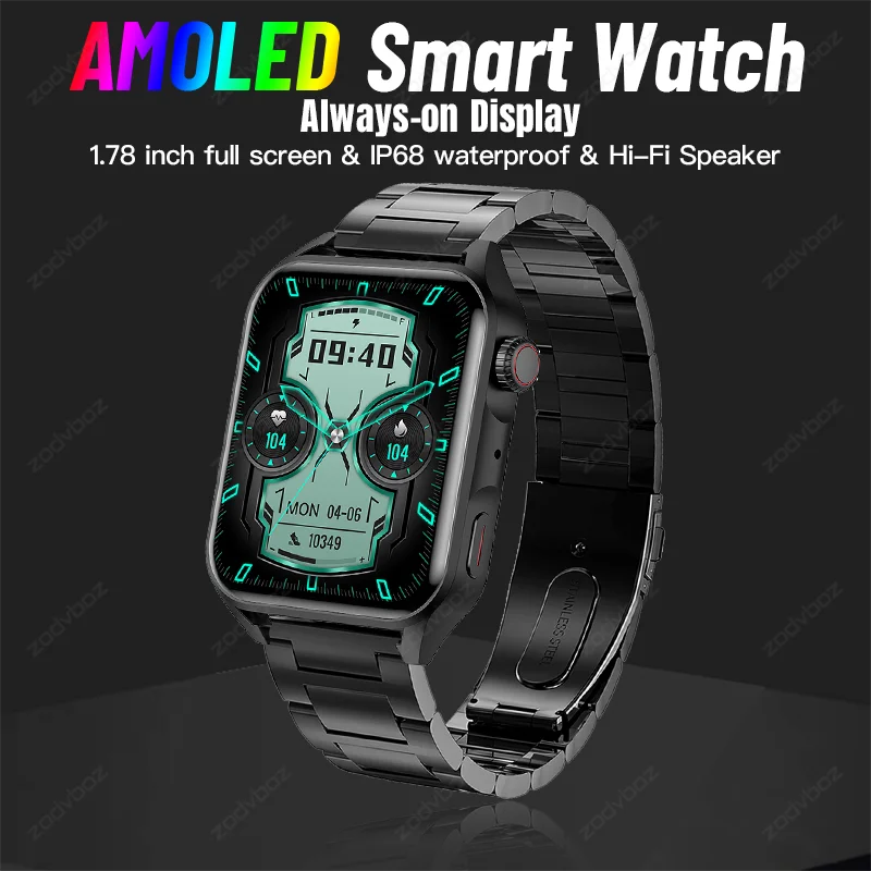 2023 New AMOLED Smart Watch Men 1.78" HD Always-on Display Dial Custom Answer Calling Sport Watches Women Waterproof Smartwatch
2023 New AMOLED Smart Watch Men 1.78" HD Always-on Display Dial Custom Answer Calling Sport Watches Women Waterproof Smartwatch