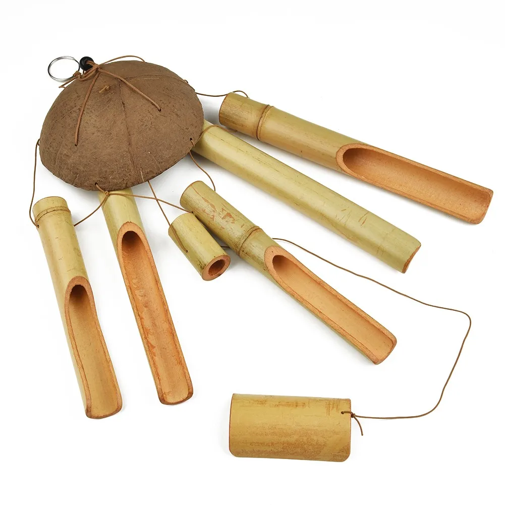 Natural Bamboo Coconut Shell Wind Chime Pendant Ornament For Patio Garden Decor Hot Sales! Home Decoration Wholesale
Natural Bamboo Coconut Shell Wind Chime Pendant Ornament For Patio Garden Decor Hot Sales! Home Decoration Wholesale
