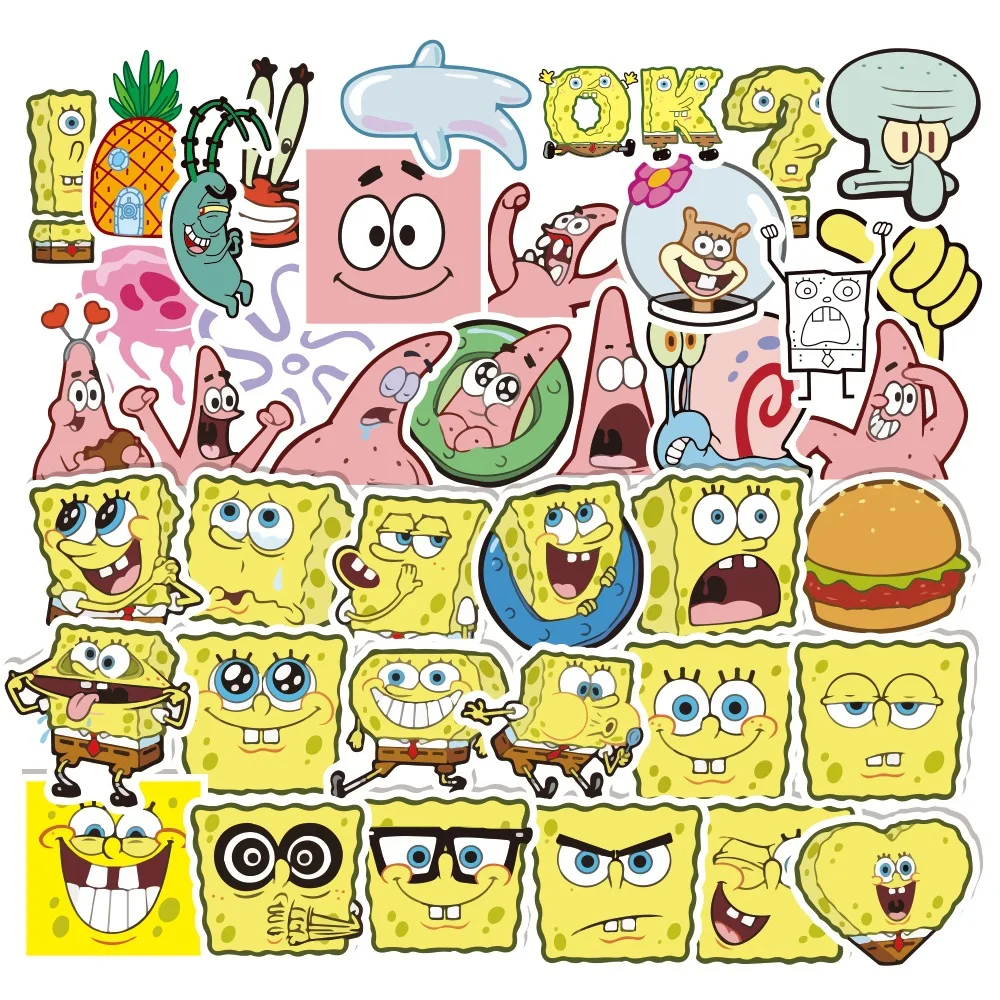 10/30/40Pcs Spongebobs Stickers Anime Luggage Laptop Skateboard Motorcycle Guitar Bicycle Waterproof Sticker Kids Toys Decal
10/30/40Pcs Spongebobs Stickers Anime Luggage Laptop Skateboard Motorcycle Guitar Bicycle Waterproof Sticker Kids Toys Decal