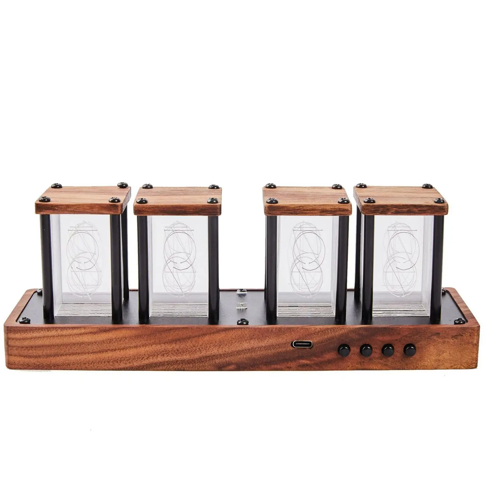Colorful Nixie Tube Clock LED Desktop Clock Color Changing Glow Tube USB Powered Digital Alarm Clock Bedroom Decor
Colorful Nixie Tube Clock LED Desktop Clock Color Changing Glow Tube USB Powered Digital Alarm Clock Bedroom Decor
