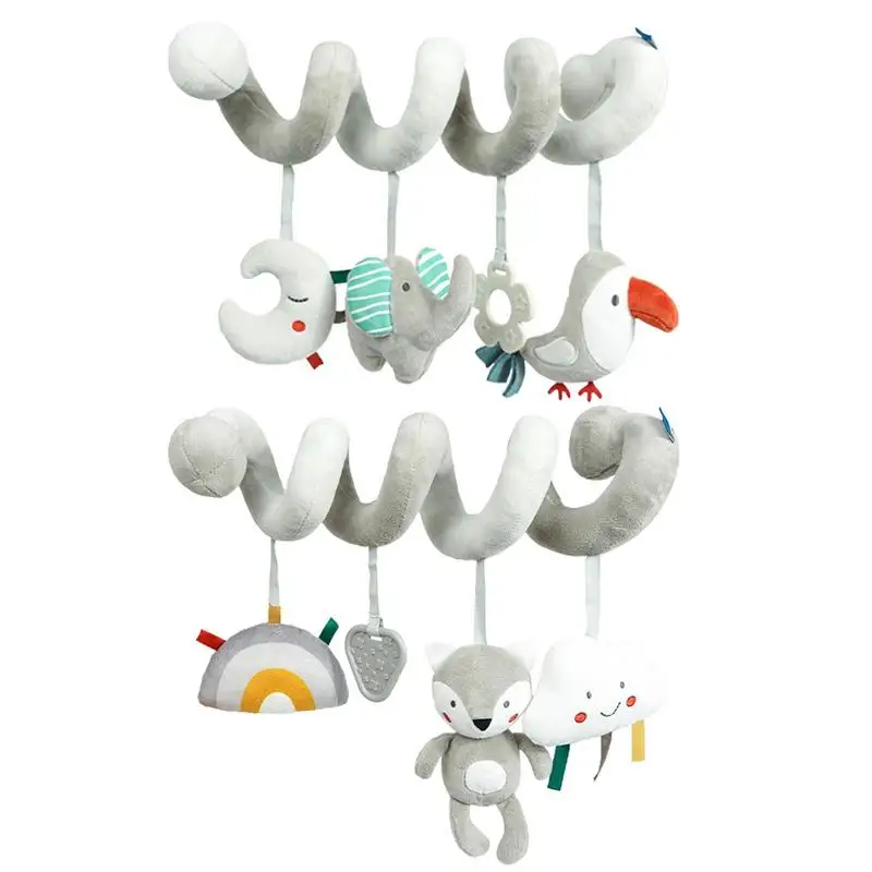 Baby Plush Hanging Rattles Elephant Cartoon Animal Spiral Rattle Toys With Teethers Car Seat Toys Hanging Plush Doll For Newborn 
Baby Plush Hanging Rattles Elephant Cartoon Animal Spiral Rattle Toys With Teethers Car Seat Toys Hanging Plush Doll For Newborn