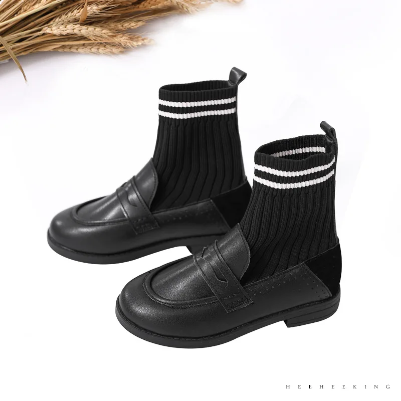 TaoziBaby Autumn and Winter New Girls Stretch Socks Boots Children's Leather Black Leather Shoes Velvet Short Boots
TaoziBaby Autumn and Winter New Girls Stretch Socks Boots Children's Leather Black Leather Shoes Velvet Short Boots
