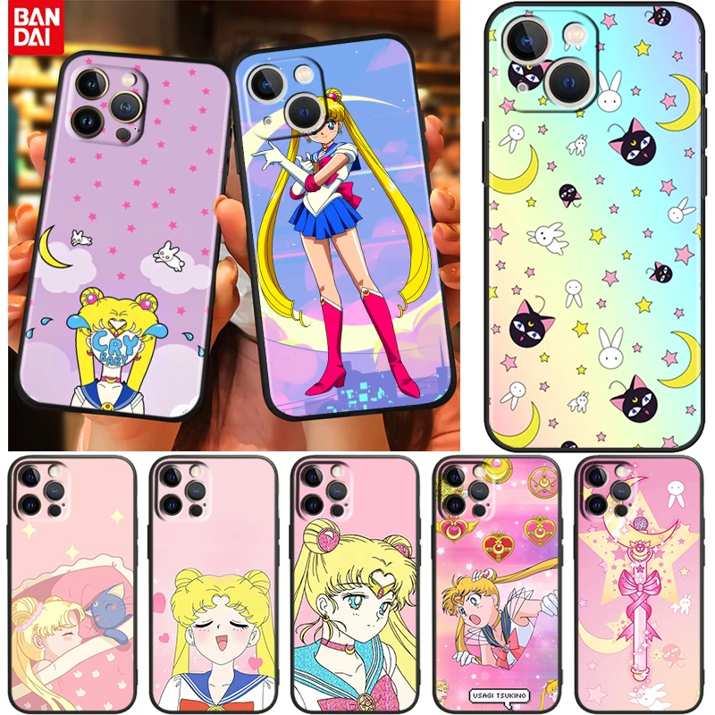 Cartoon Girl Sailor Moon For Apple iPhone 13 12 11 Pro Max Mini XS Max X XR 6 7 8 Plus 5 SE2020 Soft Black Phone Case Coque Capa
Cartoon Girl Sailor Moon For Apple iPhone 13 12 11 Pro Max Mini XS Max X XR 6 7 8 Plus 5 SE2020 Soft Black Phone Case Coque Capa