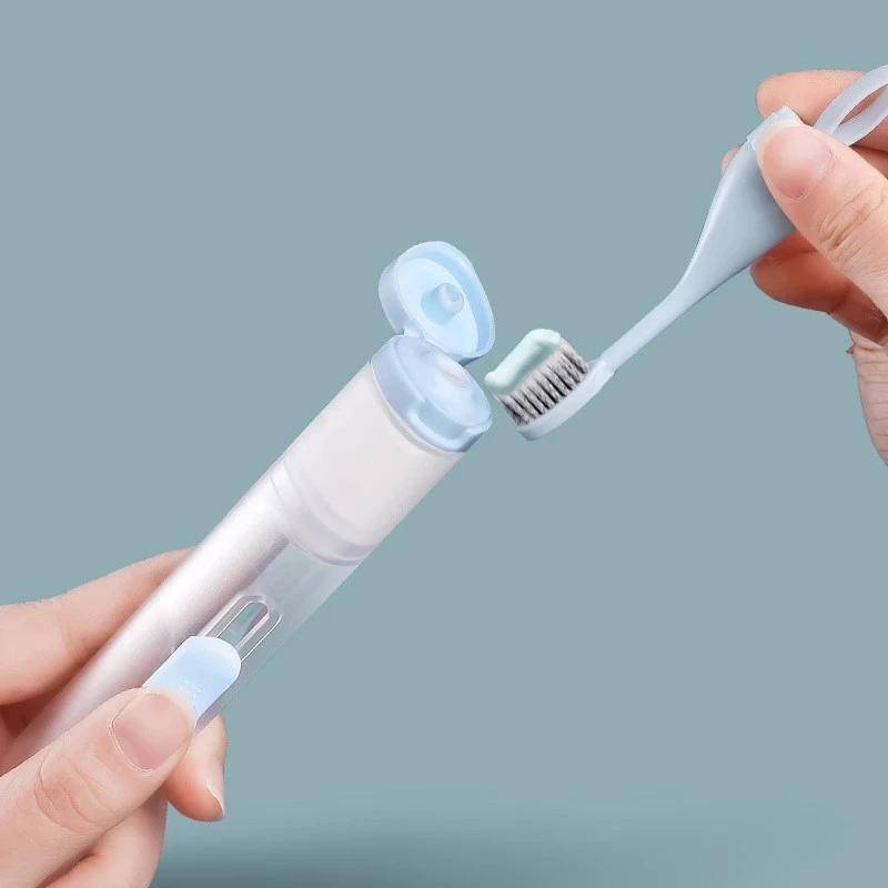 Portable Toothpaste Toothbrush 2 in 1 One Piece Design Folding Travel Soft Bristle Toothbrush Oral Care Cleaning Travel
Portable Toothpaste Toothbrush 2 in 1 One Piece Design Folding Travel Soft Bristle Toothbrush Oral Care Cleaning Travel