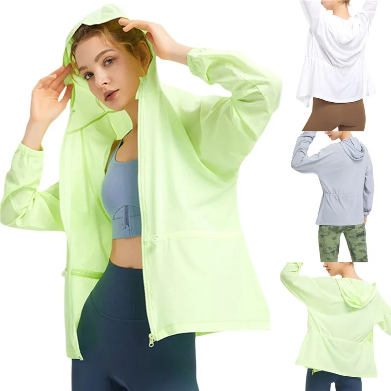 Sun Protection Women's Clothing Zip Up Solid Color Long Sleeve Hoodie Outdoor Jacket Coat for Running Hiking Laides Sweatshirts
Sun Protection Women's Clothing Zip Up Solid Color Long Sleeve Hoodie Outdoor Jacket Coat for Running Hiking Laides Sweatshirts