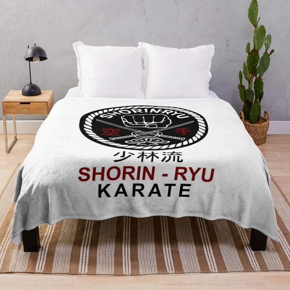 Karate Shorin Ryu Kanji белое элегантное одеяло туристическое винтажное для декоративного