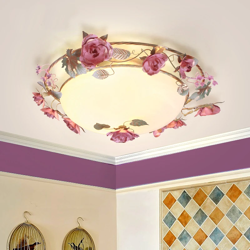 Flower Glass Ceiling Lights LED illumination home Lighting fixtures living room lamps Girls bedroom Rose Ceiling lighting D76AA
Flower Glass Ceiling Lights LED illumination home Lighting fixtures living room lamps Girls bedroom Rose Ceiling lighting D76AA