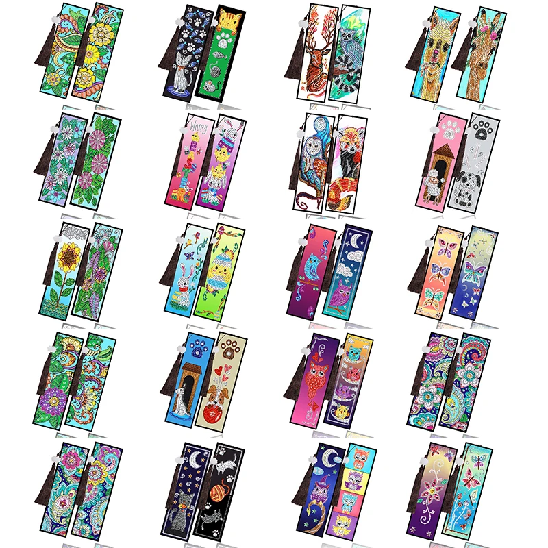 2PCS Special Shaped Drill Bookmark DIY Diamond Painting Cartoon Animal Leather Tassel BookMarks Diamond Mosaic Embroidery Gift
2PCS Special Shaped Drill Bookmark DIY Diamond Painting Cartoon Animal Leather Tassel BookMarks Diamond Mosaic Embroidery Gift