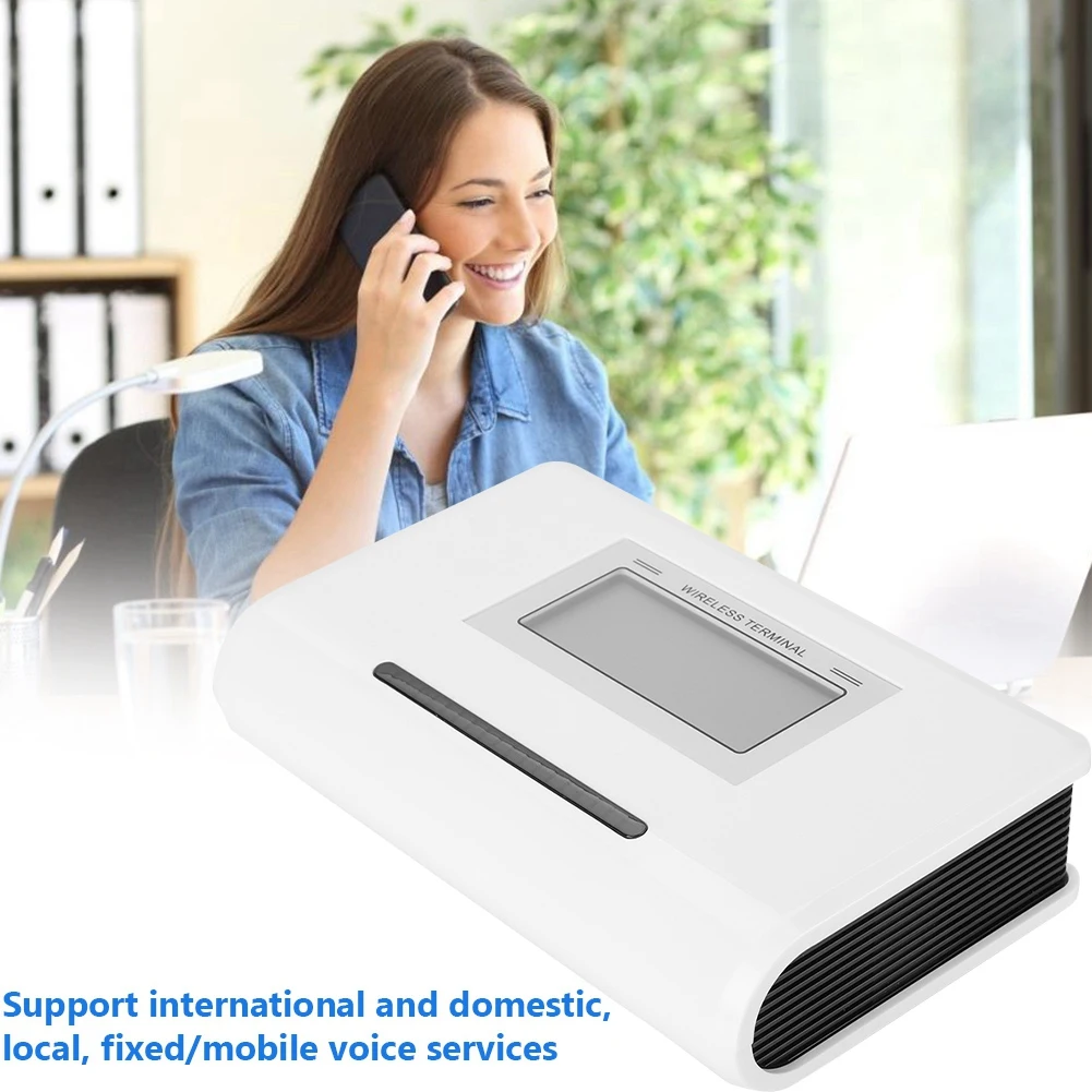 Digital LCD Display FWT Fixed Wireless Terminal GSM SIM Phone Caller 1900/1800/900/850MHZ 100-240V long distance relationship
Digital LCD Display FWT Fixed Wireless Terminal GSM SIM Phone Caller 1900/1800/900/850MHZ 100-240V long distance relationship