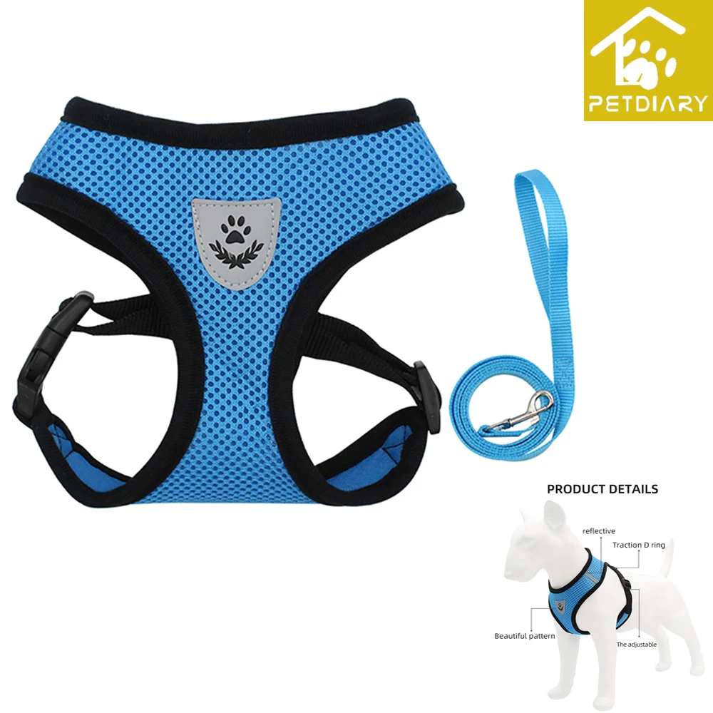 Pet Dog Harness Set Traction Leash Set Vest Strap Adjustable Reflective Breathable Harness No Pull Reflective Breathable
Pet Dog Harness Set Traction Leash Set Vest Strap Adjustable Reflective Breathable Harness No Pull Reflective Breathable