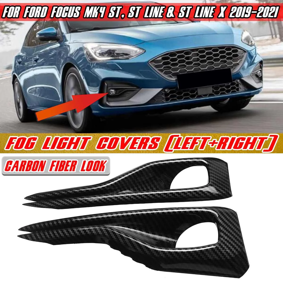 Чехол для передсветильник противотуманной фары из углеродного волокна для Ford Focus MK4 ST Line X 2019 2020 2021
Чехол для передсветильник противотуманной фары из углеродного волокна для Ford Focus MK4 ST Line X 2019 2020 2021