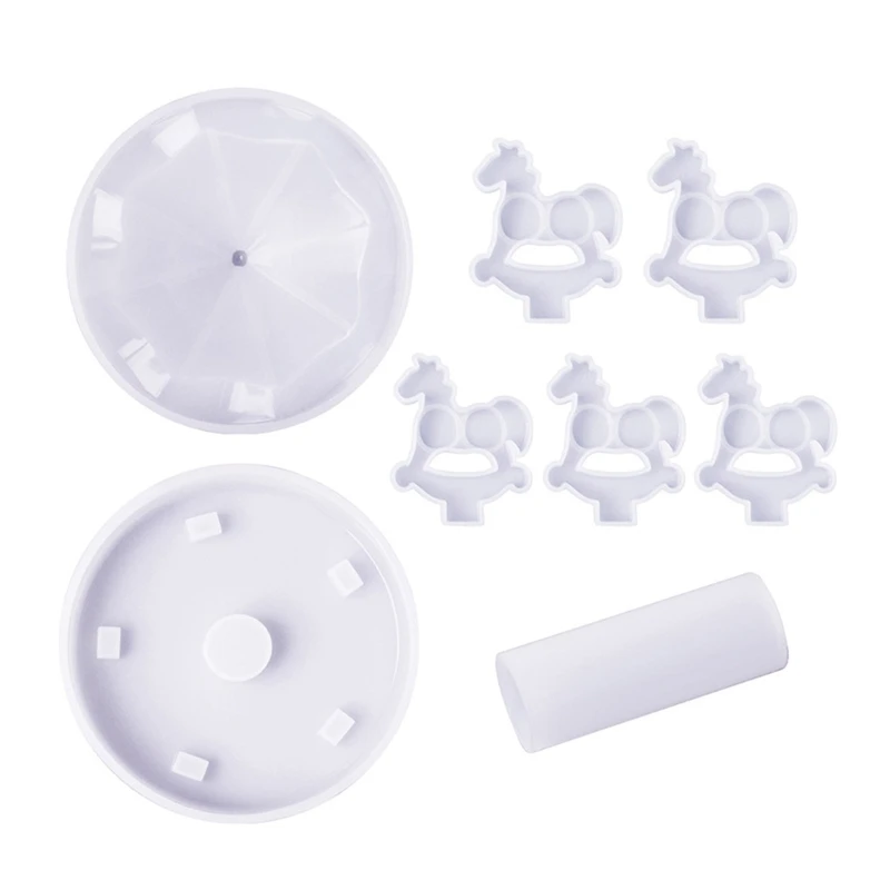 DIY 3D Carousel Horse Silicone Mold Merry-Go-Round Resin Epoxy Casting Mold for DIY Craft Tool Home Office Ornament
DIY 3D Carousel Horse Silicone Mold Merry-Go-Round Resin Epoxy Casting Mold for DIY Craft Tool Home Office Ornament