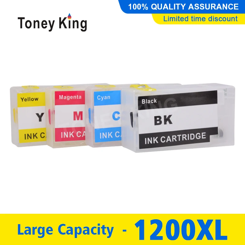 Toney King 1Set Refillable Ink Cartridge PGI1200 PGI-1200 PGI-1200XL For Canon MAXIFY MB2020 MB2120 MB2320 MB2720 Printer
Toney King 1Set Refillable Ink Cartridge PGI1200 PGI-1200 PGI-1200XL For Canon MAXIFY MB2020 MB2120 MB2320 MB2720 Printer