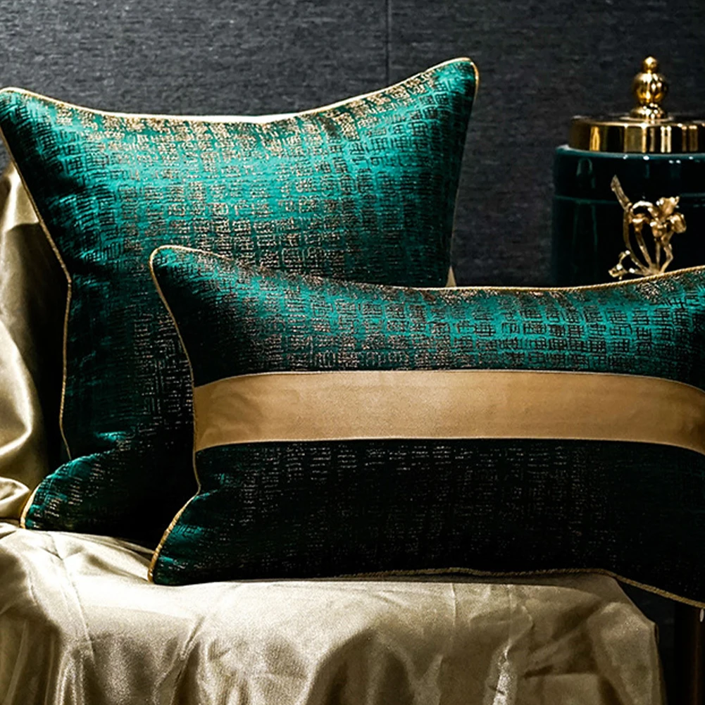 Modern Light Luxury Cushion Covers Home Sofa Bed Waist Pillow Cases European High-grade Pillowcases Dark Green Pillow Covers
Modern Light Luxury Cushion Covers Home Sofa Bed Waist Pillow Cases European High-grade Pillowcases Dark Green Pillow Covers