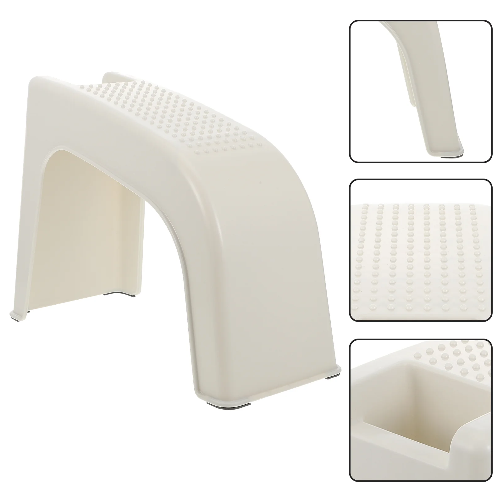 

Инструмент для красоты, стул для педикюра, противоскользящий практичный стул для ног, аксессуар для душа, бытовая белая пластиковая подставка для ногтей