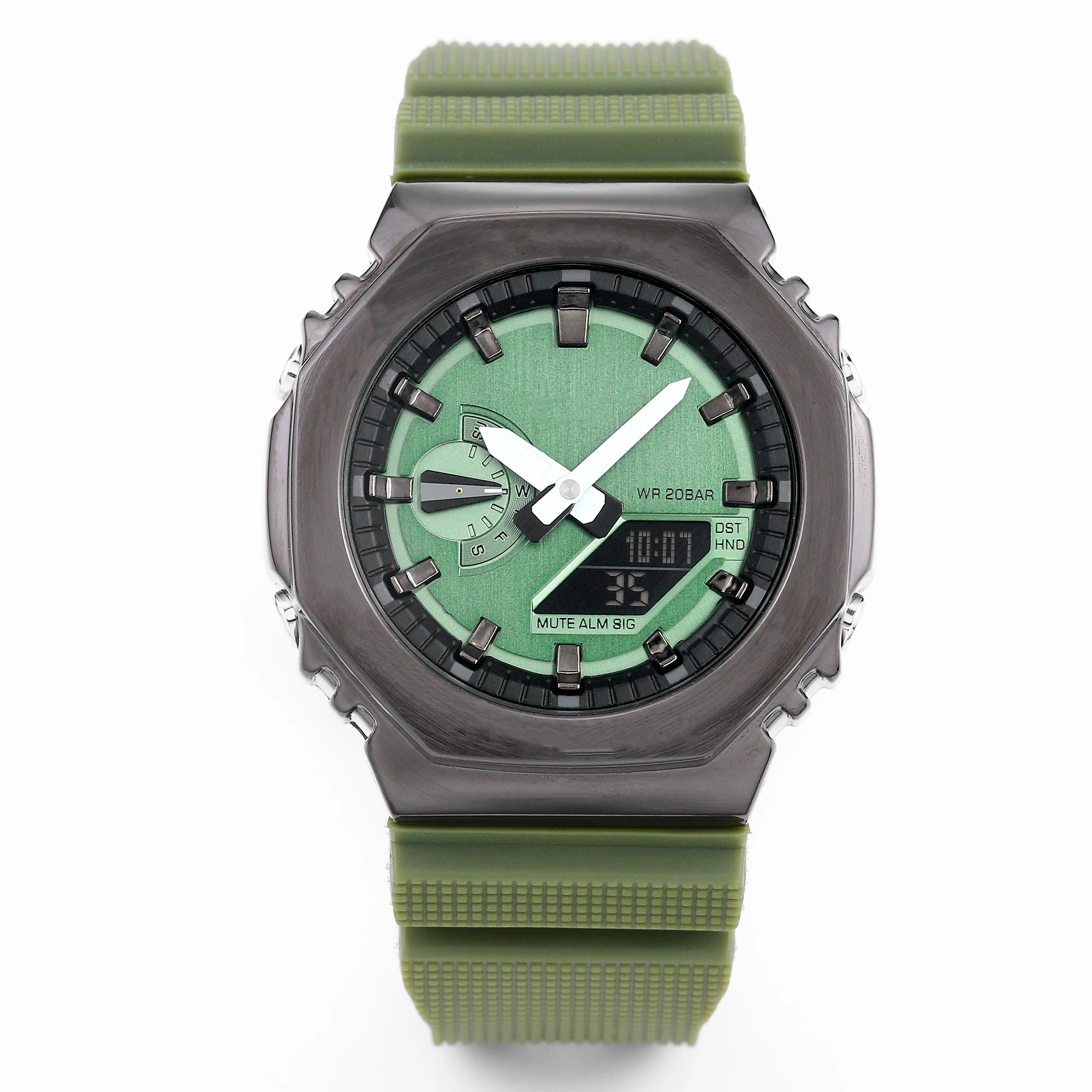 Sports Quartz Digital Men's Watch Full Function 2100 Alloy GM Series Automatic Hand Raising Light LED Waterproof+BOX
Sports Quartz Digital Men's Watch Full Function 2100 Alloy GM Series Automatic Hand Raising Light LED Waterproof+BOX