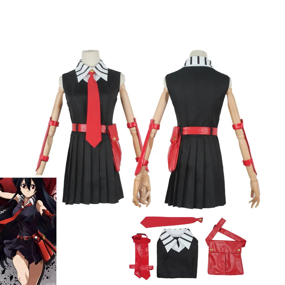 Аниме Akame Ga KILL! Женский изысканный костюм героиня косплей, женское платье, украшение на руку, костюм для Хэллоуина
Аниме Akame Ga KILL! Женский изысканный костюм героиня косплей, женское платье, украшение на руку, костюм для Хэллоуина
